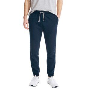 Nautica Mens Navy Blue Fleece Jogger Sweatpants Size XL
